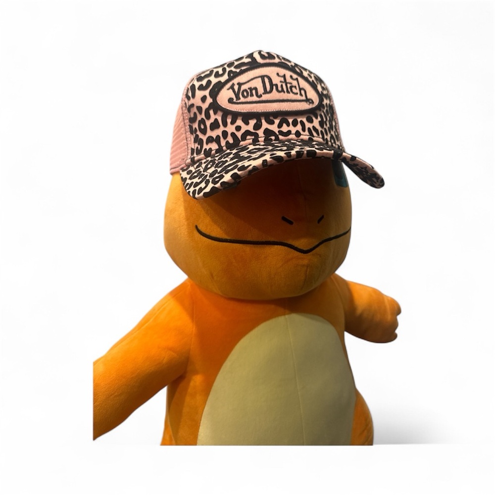 Von Dutch Pink and Black Leopard Cap